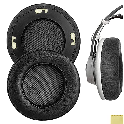 Geekria Elite Sheepskin Replacement Ear Pads for AKG K701, K702, Q701, Q702, K601, K612, K712 Headphones Ear Cushions, Headset Earpads, Ear Cups Repair Parts (Black)