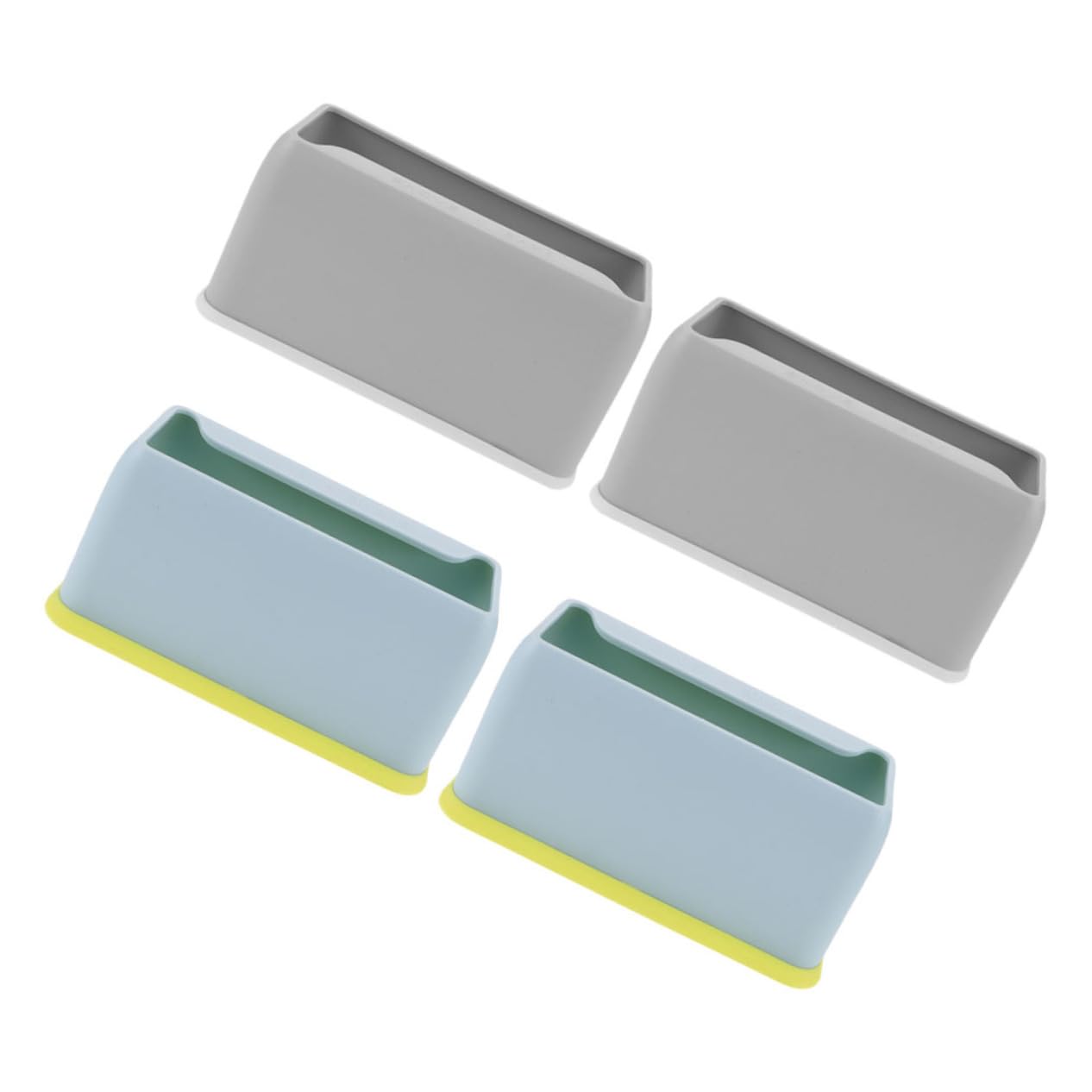 BCOATH 4Pcs Cat Litter Scoop Storage Holder Reusable Plastic Organizer with Base for Standard Scoopers Sturdy Design for Litter Box Cleaning Base Milk