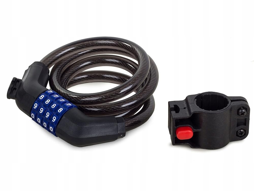 Generic Cadenas Chaîne Antivol Moto & Vélo 120cm – Câble De Sécurité En Acier Trempé Renforcé Avec Serrure à Clé Ou Combinaison – Haute Protection Anti-Vol, Anti-Coupe & Durable – Pour Scooter