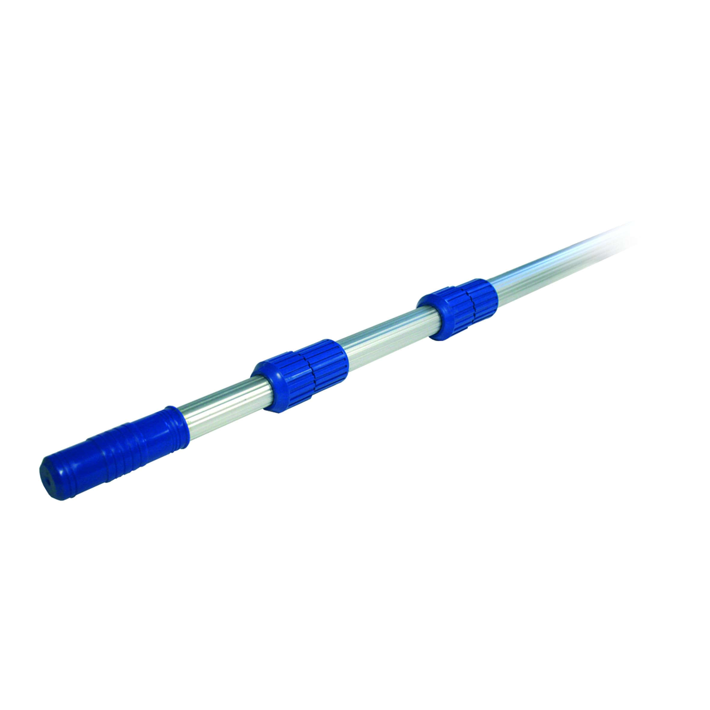 Gre 90100 - Manche télescopique en aluminium de 3,​6 mètres (3 sections x 120 cm). Système Easy Clip.