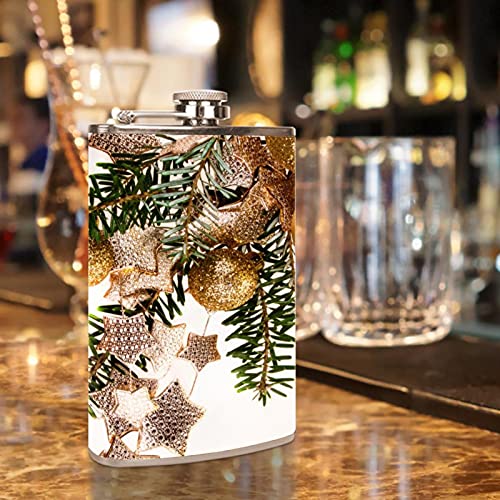 Flasque pour liqueur cadeau de Noël avec étoiles et branches - 7