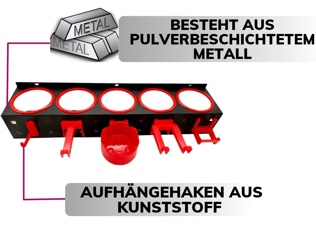 Dosenhalter für Sprühflaschen und Werkzeug - Sprühflaschenhalter Spraydosenhalter Werkstatt Halterung für Spraydosen sprühdosen Regal, Spray Bottle Storage Rack (2 Stück)