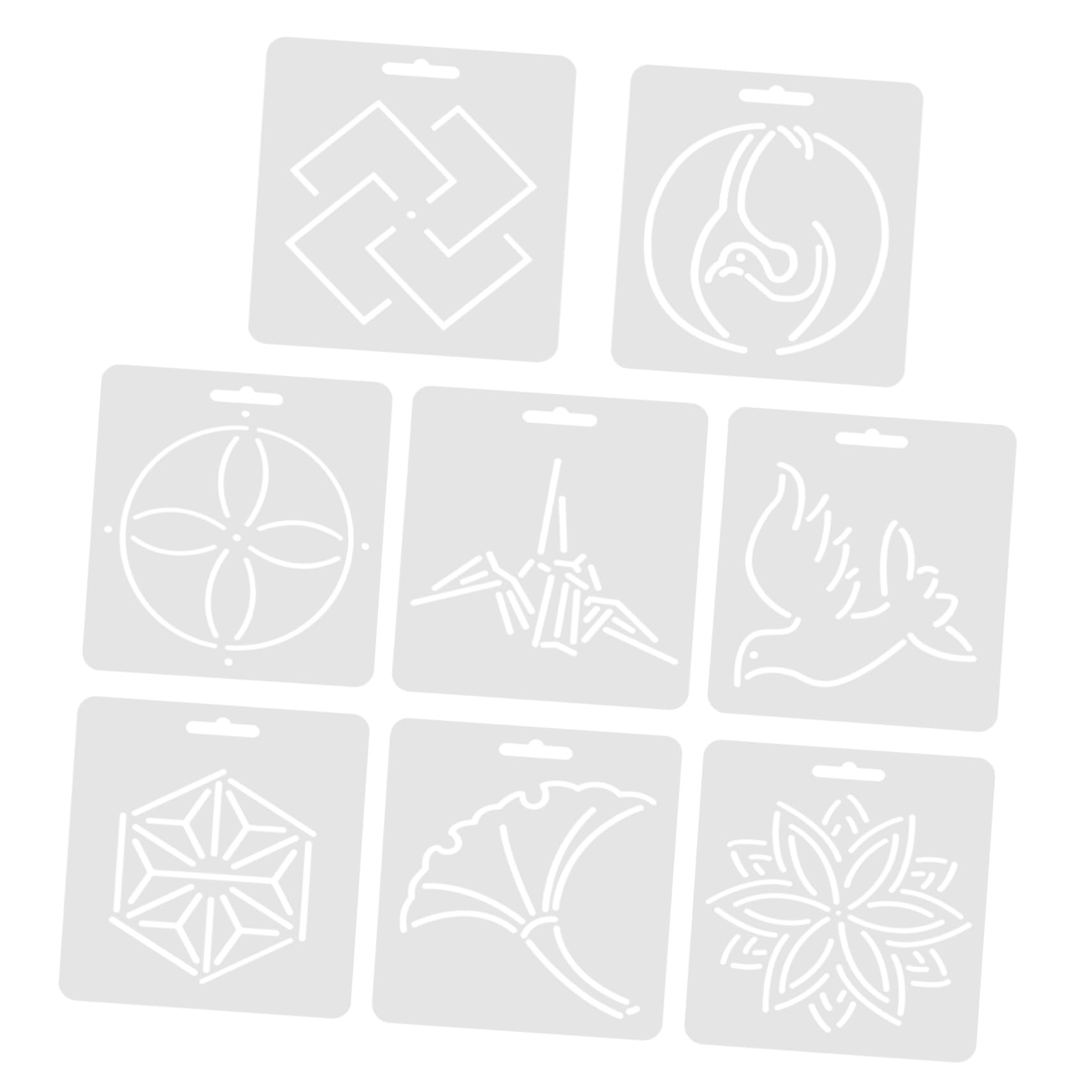 Righello Patchwork in Acrilico 8 Pezzi, Set per Cucito | Template per Stoffa, Uso Domestico, Migliora L’efficienza nel Lavoro, Formato Pratico per Progetti DIY