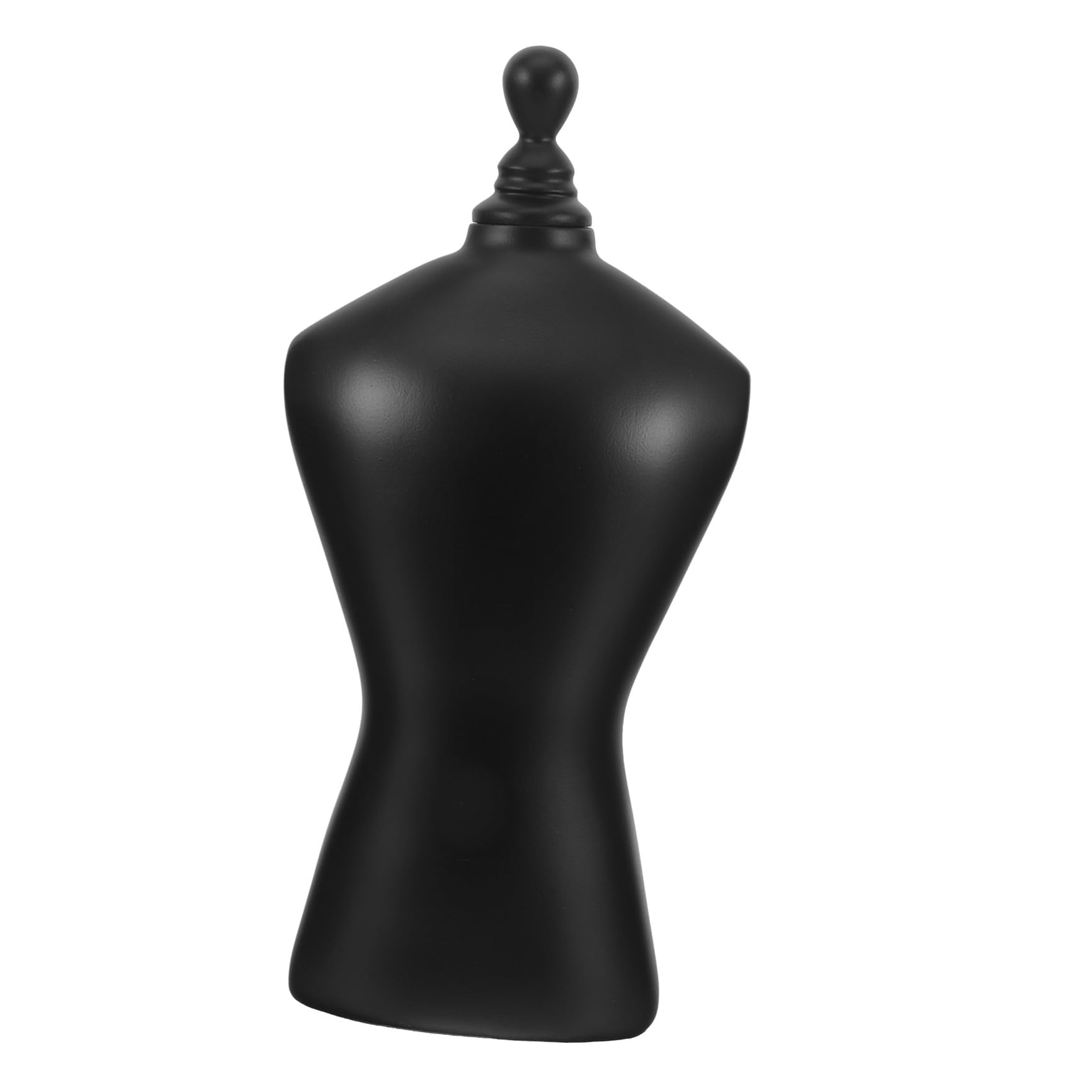 Présentoir à bijoux buste noir collier : support de rangement et vitrine de boutique