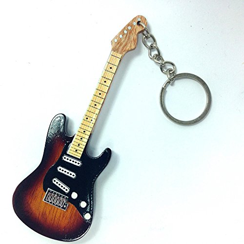 Porte-clés en bois en forme de la guitare Ritchie Blackmore de Deep Purple