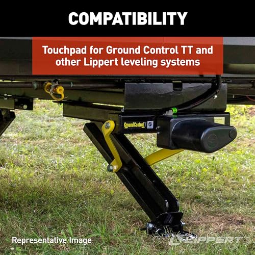 Lippert Ground Control RV 5th Wheel and Travel Trailer Leveling System Replacement Touchpad with Auto-Leveling Button - 421484