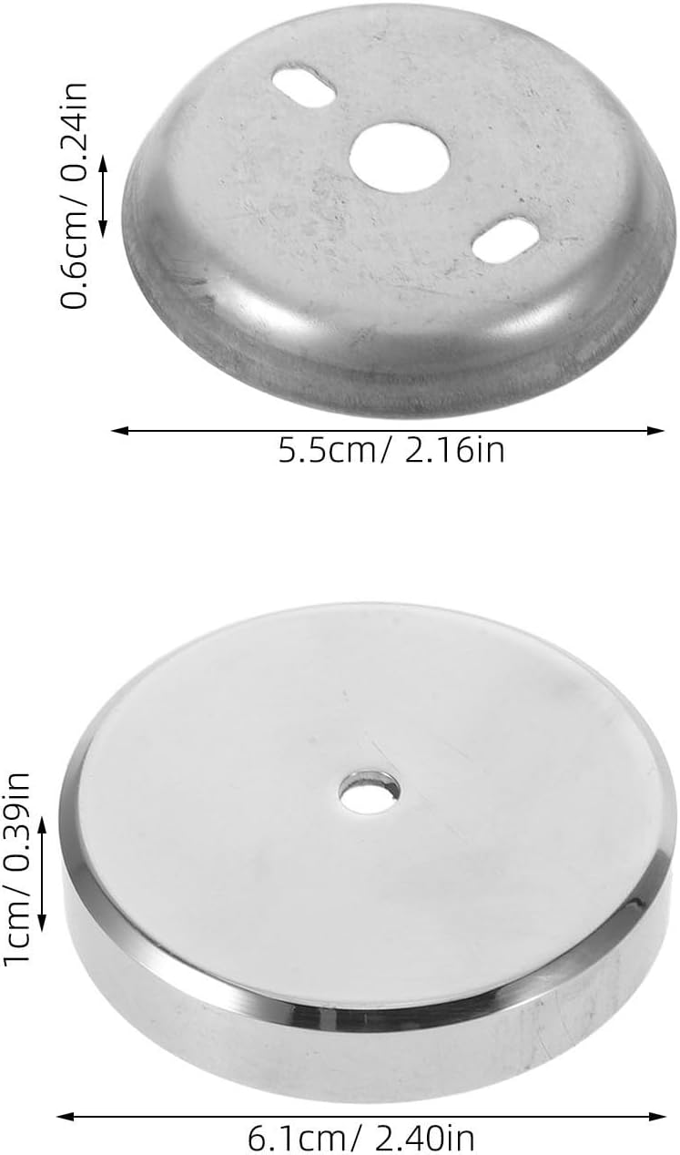 2pcs Stainless Steel Towel Rod Flange Replacement Base Gasket for Stable Fixation and Elegant Integration in Bathroom Towel Bar Mounting