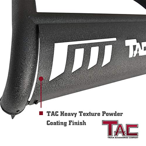 Tac Bull Bar Fits 2019-2023 Ford Ranger Truck Pickup 3” Texture Black Front Bumper Grille Guard Brush Guard Off Road Accessories #TOP3