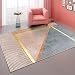 Tappeto Bambini Tappeto Per Bambini Cameretta Tappeto Moderno Sicuro Ecologico Antiscivolo Camera Da Letto Tappeto Cameretta Rosa Grigio Giallo Geometrico Tappeto Bambina 120X200cm