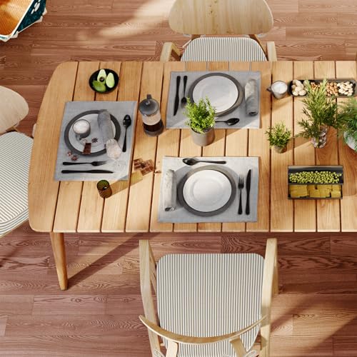 Image of AAAAAcessories Chair Cushions for Dining Chairs, 17 x 16 x 2 in, Set of 4