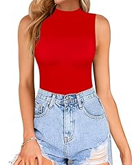 03-turtleneck Sleeveless-red