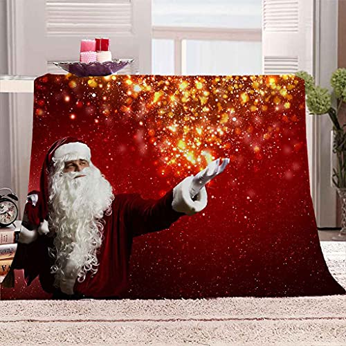Couverture sofa 3D Père Noël pour des soirées d'hiver cocooning