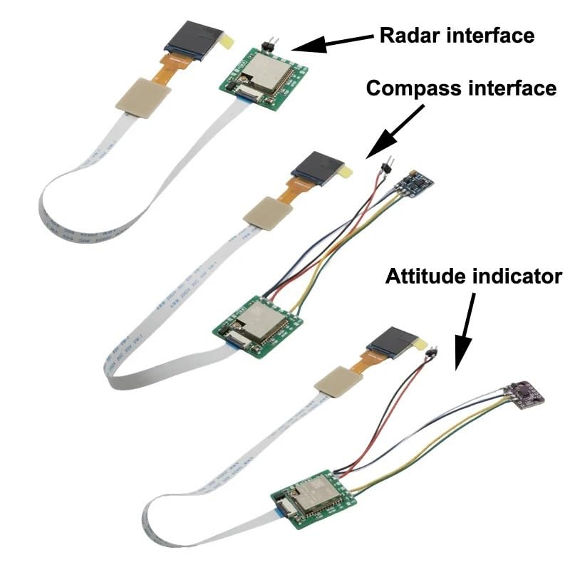 Tablero Instrumentos Simulado Cabina FPV Pantalla 0,85 Pulgadas