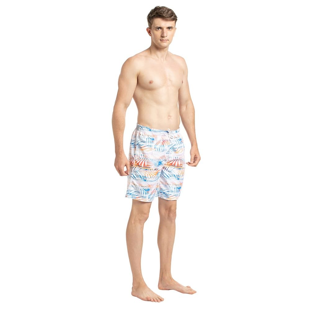 Speedo Mens Essential Vintage 18" Watershorts - White & Mango