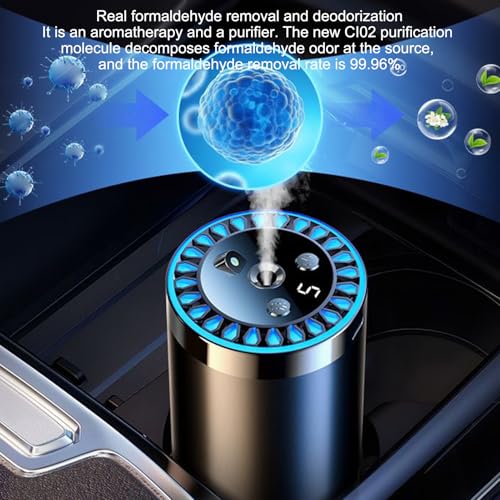 Diffuseur d'aromathérapie voiture brume ultrasonique nomade réglable