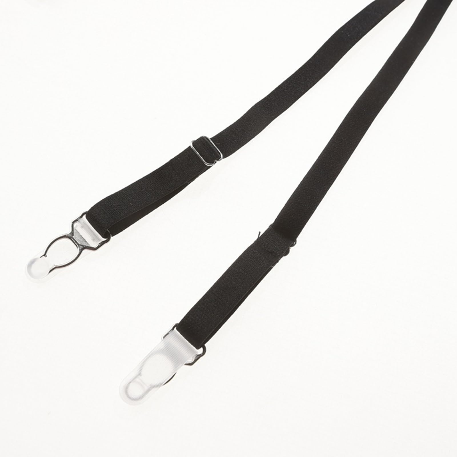 Donne Pizzo Reggicalze Plus Size Garter Belt Sexy Lingerie Set con 4 Cinturino per Calze, Nero, Bianco(Schwarz,M)