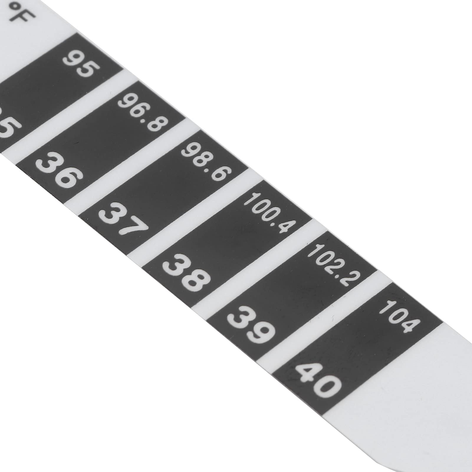 Sonew Bandes de Thermomètre à Lecture Rapide, Thermomètre Frontal Thermomètres Réutilisables pour Nourrissons Bande de Température pour Bébé Fahrenheit et Celsius
