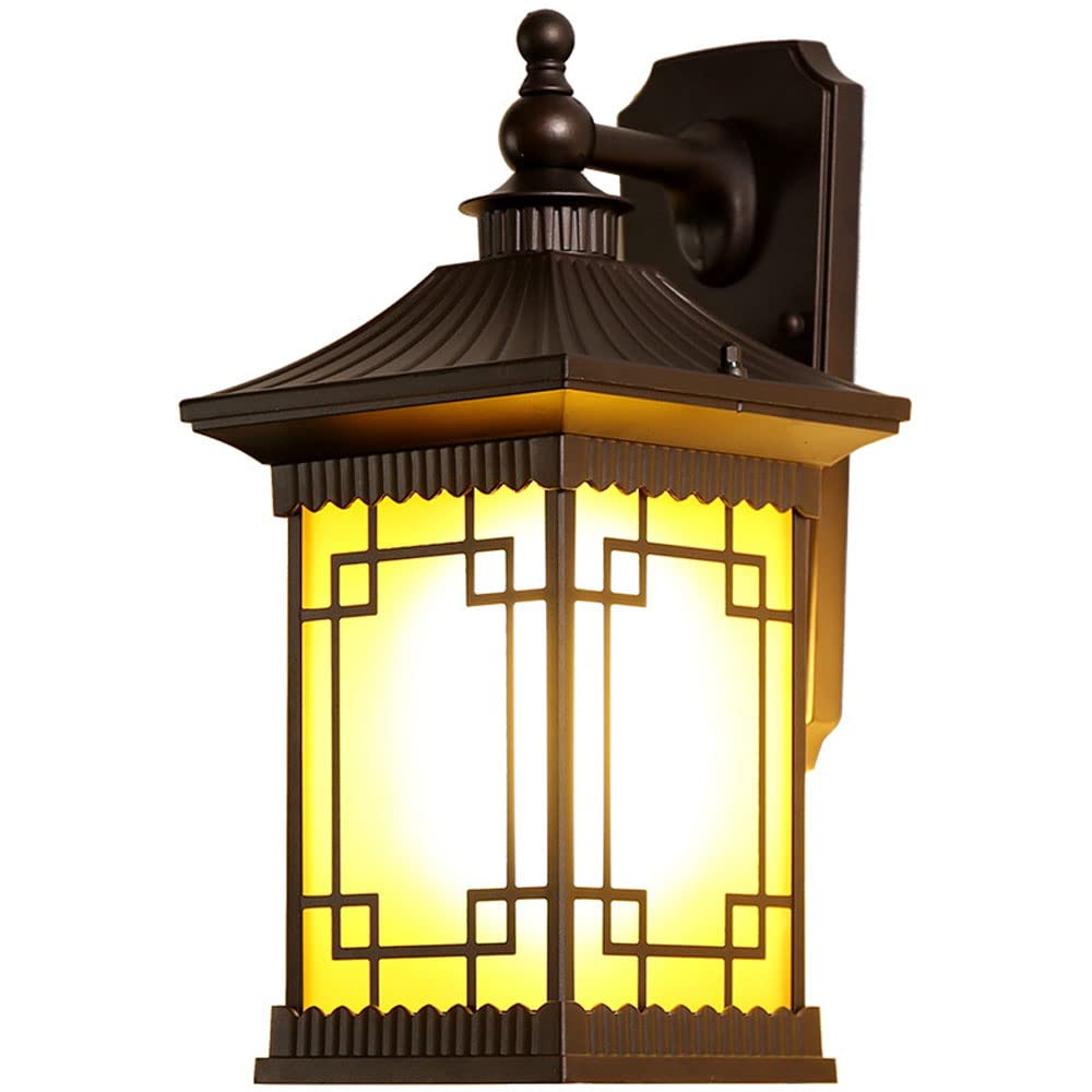 Lámpara de pared rústica para exteriores, aplique de pared impermeable, accesorios de iluminación para exteriores, montaje en pared, IP65, impermeable, porche exterior, iluminación de la