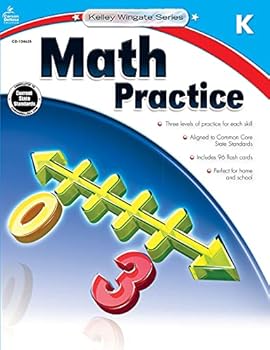Paperback Math Practice Kindergarten (Kelley Wingate) Book