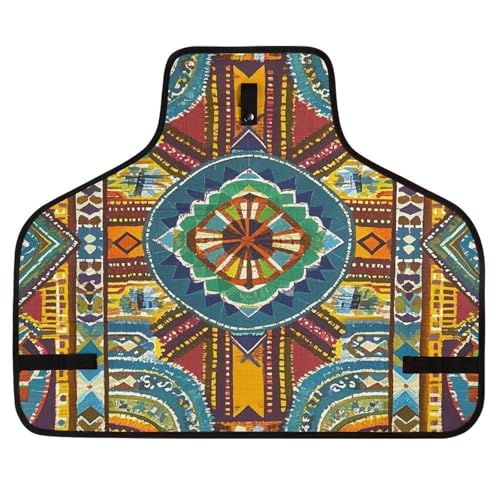 Delantal de trabajo con patrón textil estilo africano miniatura 1