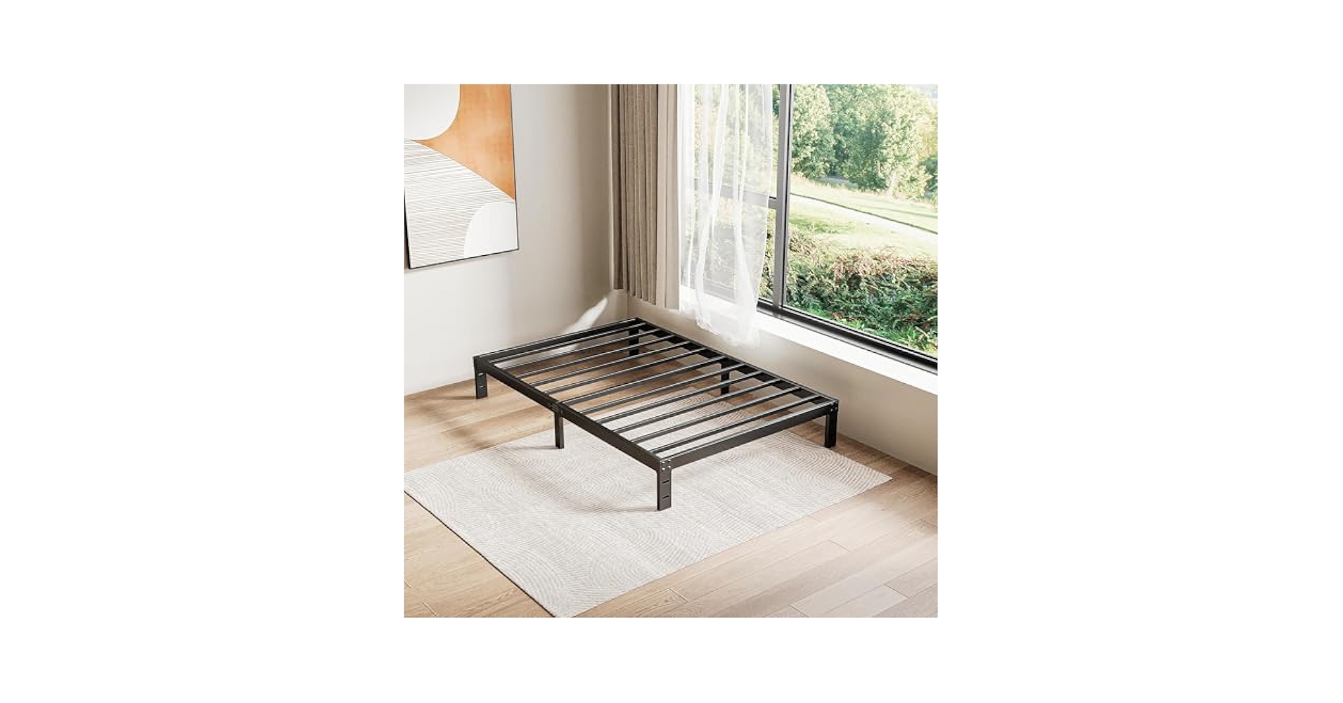 Amazon.com: LUKIROYAL Twin Metal Bed Frame, 7-Inch Platform