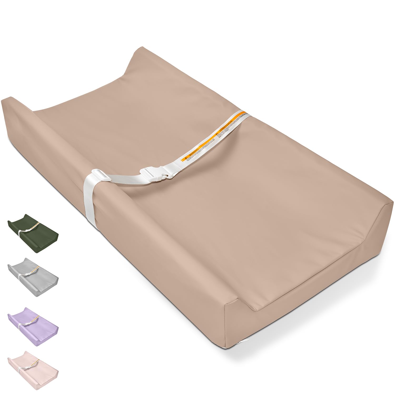Photo 1 of TAOCI Waterproof Changing Pad - Khaki Brown Vegan Leather
