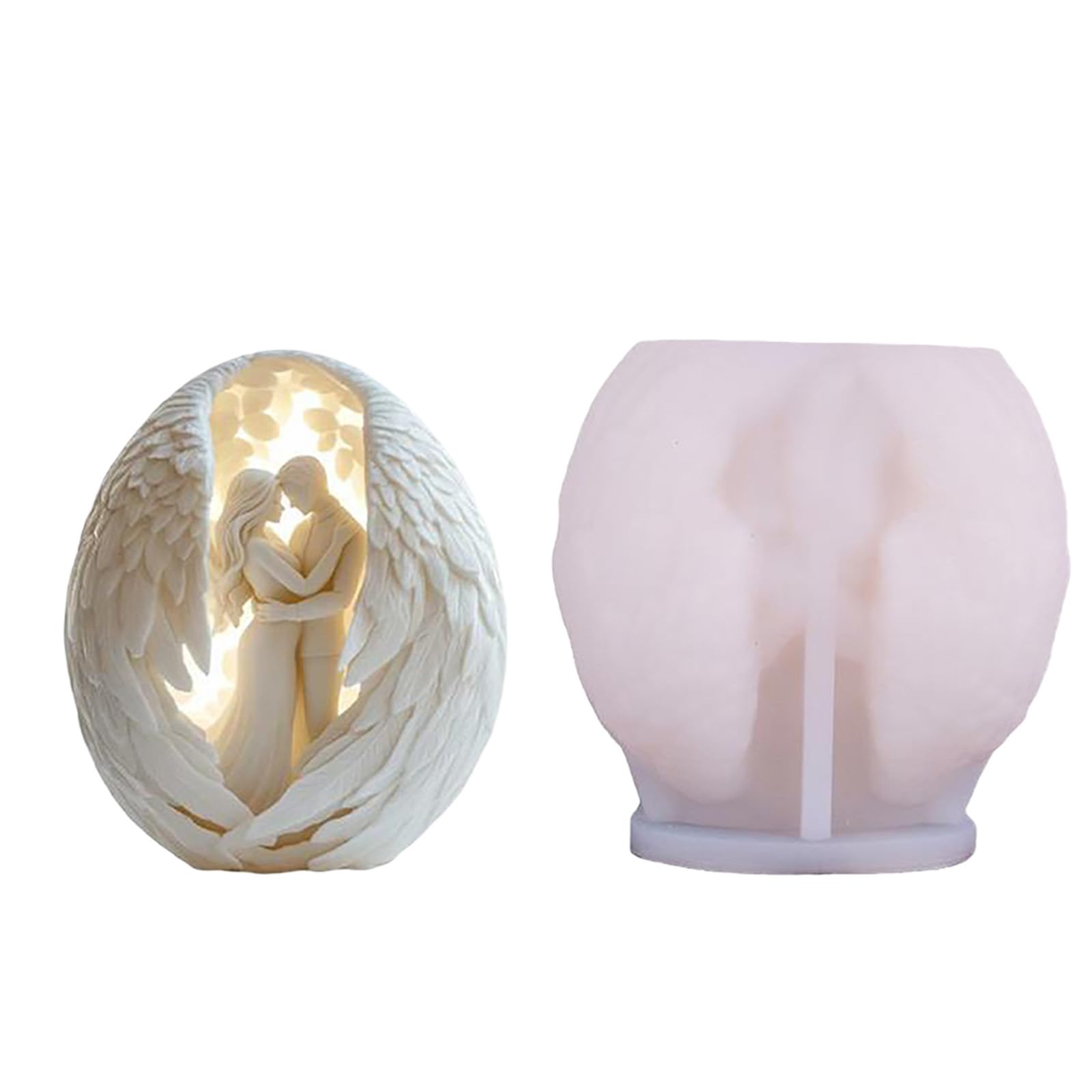 hogtnd Reusable Silicone Mould for Sleeping Angel Candle Decorations and Art with Easy Use, Food Grade Silicone