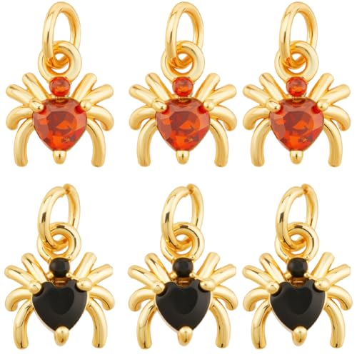 Breloques araignée noire pour créer vos bijoux d'Halloween et accessoires gothiques chic