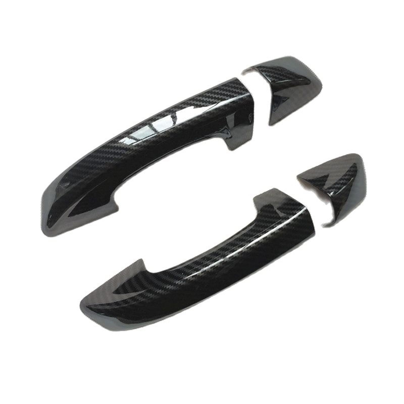 Drezzo One Color Car Exterior Door Handle Suitable For Volkswagen For Vw For Scirocco 3 Mk3 Accessories Door Handle Cover Trim Handles Covers Plastic Imitation Carbon For Fiber