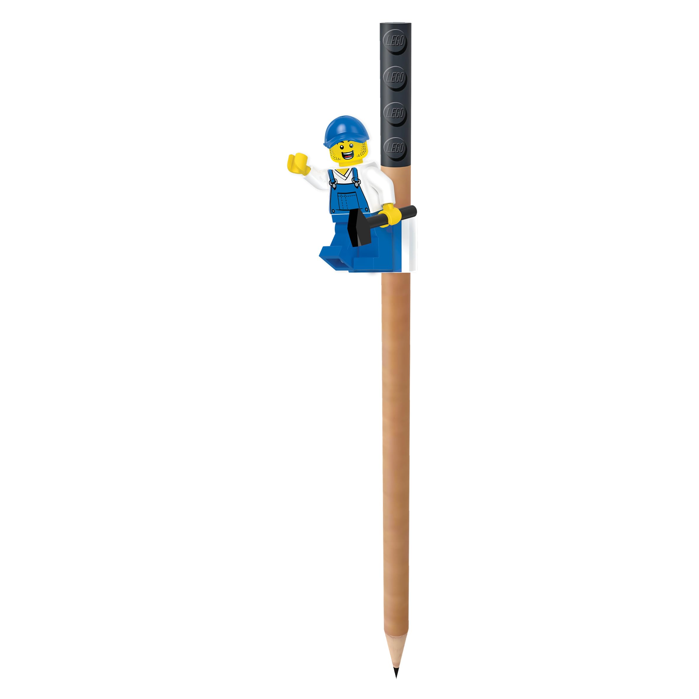 IQ LEGO 52064 - Confezione da 12 matite colorate con inserto in pietra LEGO, 12 colori vivaci, compatibile con sistema di carta da lettere LEGO, dai 6 anni, 12 matite colorate