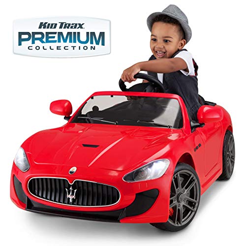 image for Kid Trax Electric Kids Luxury Maserati Convertible Car Ride-On Toy, 6 