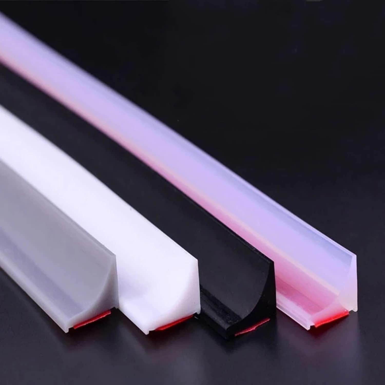 Duschschwelle Selbstklebend, Schwallschutzleiste Dusche Selbstklebend, Duschschwelle Duschdichtung,für Duschtasse, Duschkabine, Küche, Bad (900CM,White)
