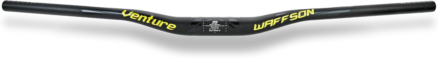 WFS Venture 35 x 820mm Handlebar 20mm Rise, Black x Yellow