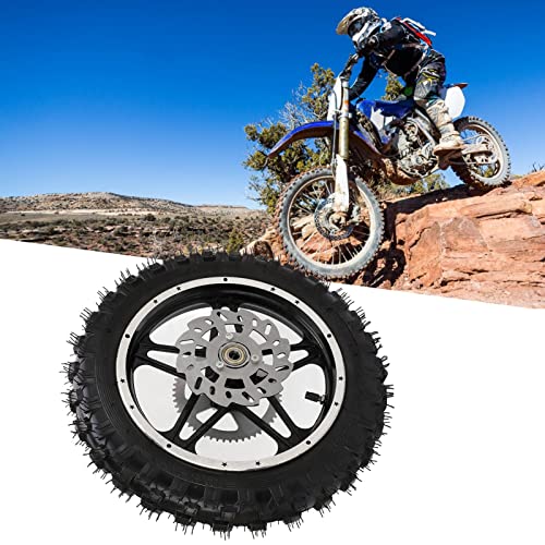 Gruppo Ruota Posteriore Pneumatico Cerchione Gomma Metallo 2 5 10 Pollici per Dirt Bike Motociclette Biciclette