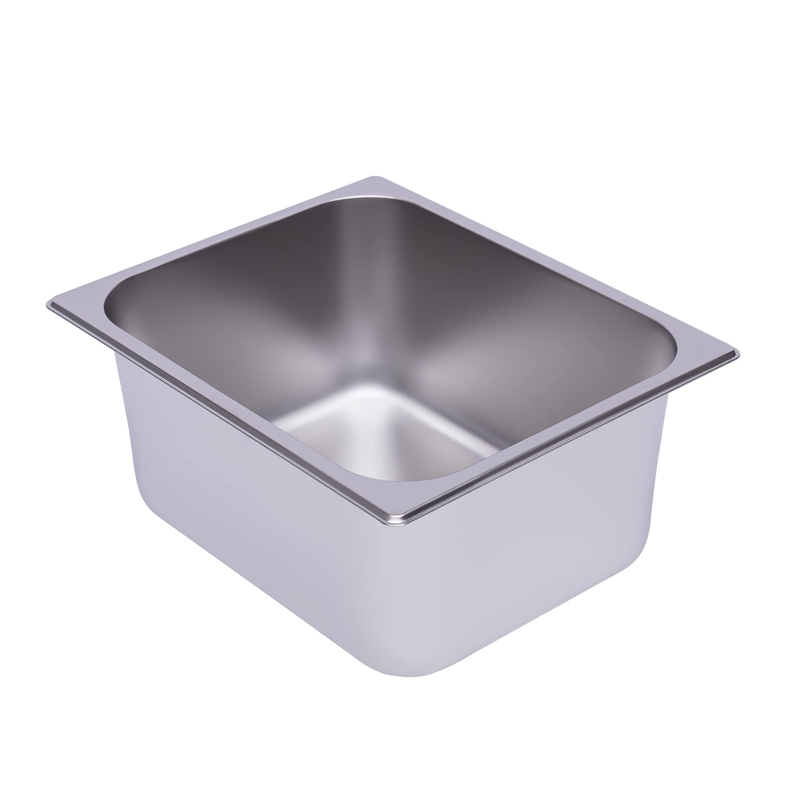 OUKANING VonVVer 1/1 1/2 - Contenitore per alimenti in acciaio inox, impilabile, 0,7 mm, per torte (1/2, 33 x 26 x 15 cm)