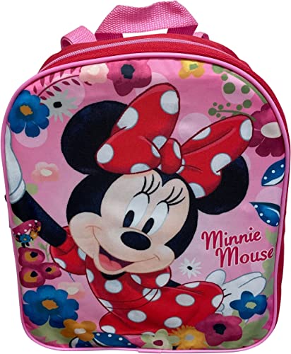 Ruz Minnie Mouse Toddler Girl 12 Inch Mini Backpack (Red-Pink) #TOP2