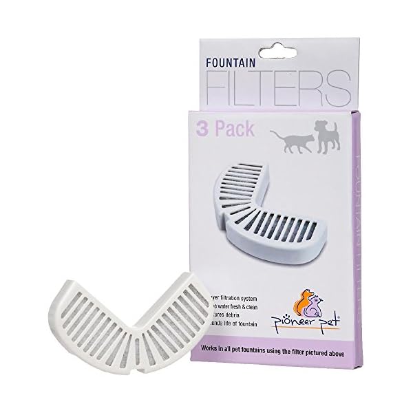Pioneer Pet Replacement Filters for Ceramic & Stainless Steel Fountains