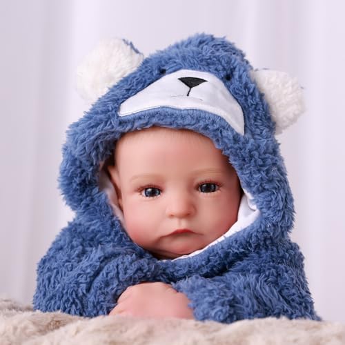 Muñeco bebé realista BABESIDE Aiden 43 cm miniatura 5