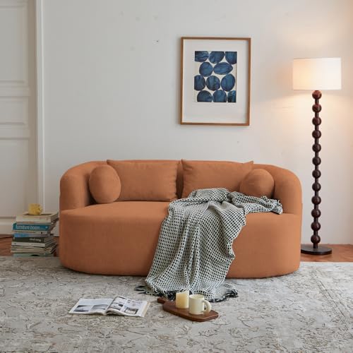 Memory Foam 2-Seater Couch, No Installation, Deep Seat with Chenille Fabric