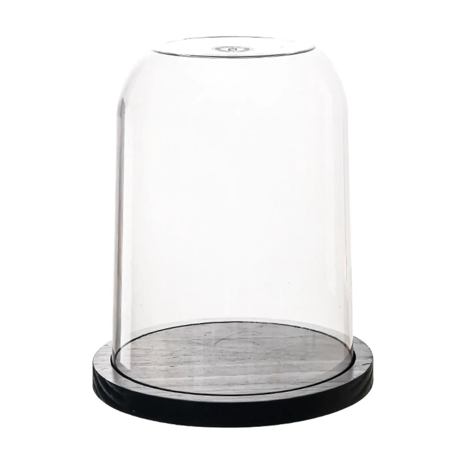 ZYAYNG Bell Jar Cover Showcase Empty Clear Cloche Dome Display Decorative Case For Collectibles Flowers Cake Candles For Display
