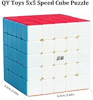 Vista 2 de QY Toys - Rompecabezas de cubo de velocidad 5x5