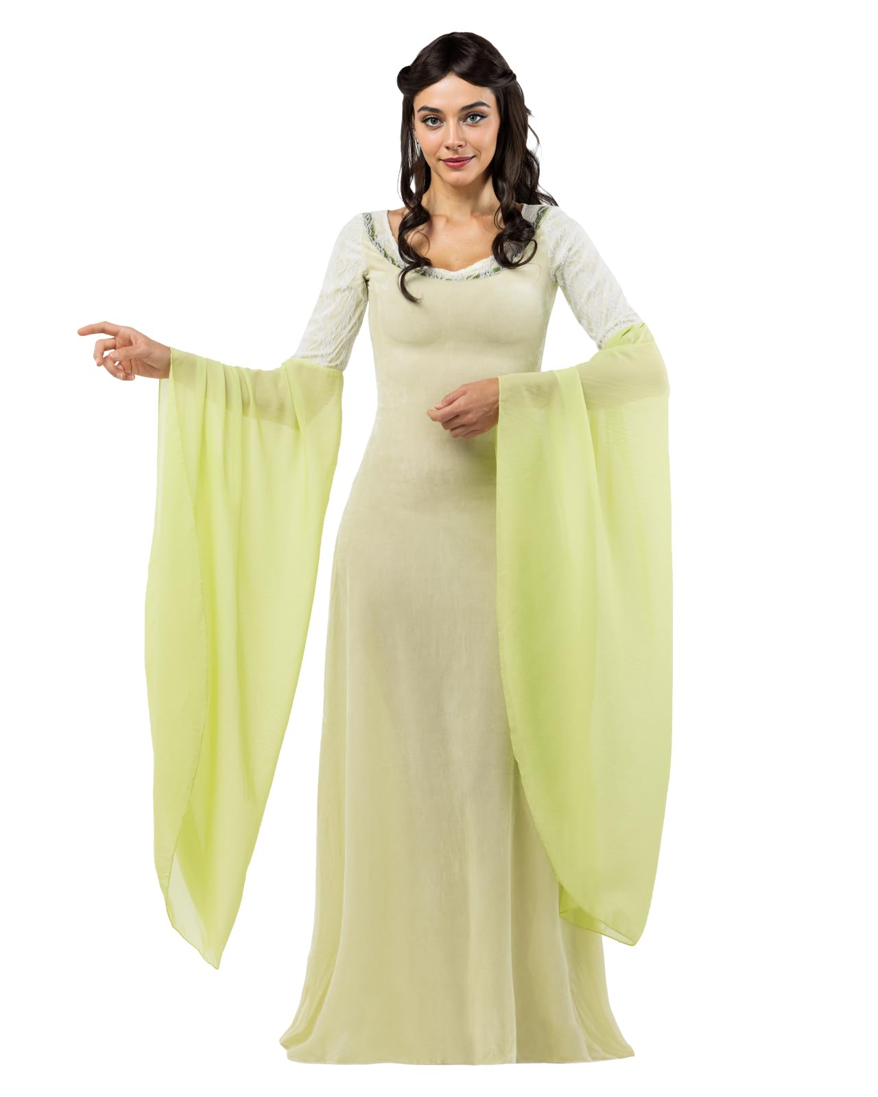 Cape En Velours Vert Avec Capuche 185 Cm, Costume D'Halloween