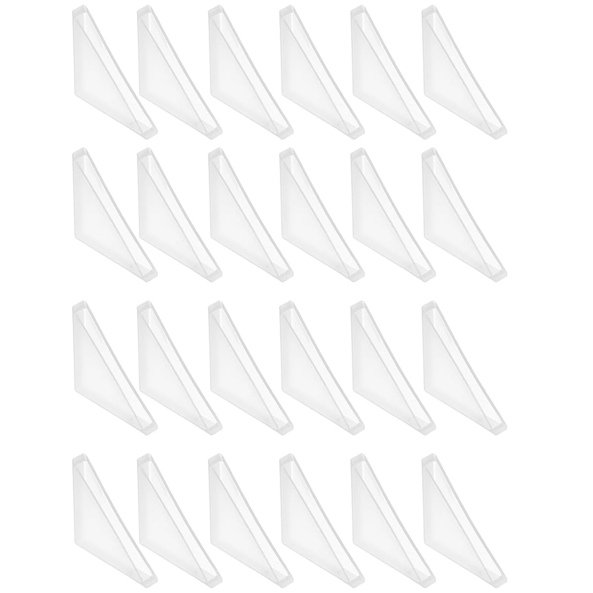 FiMix 24 pcs Plastic Corner Protectors, 35x35x6mm, Glass Corner Protectors, for Mirror, Tile Transport Protection During Moving (White)