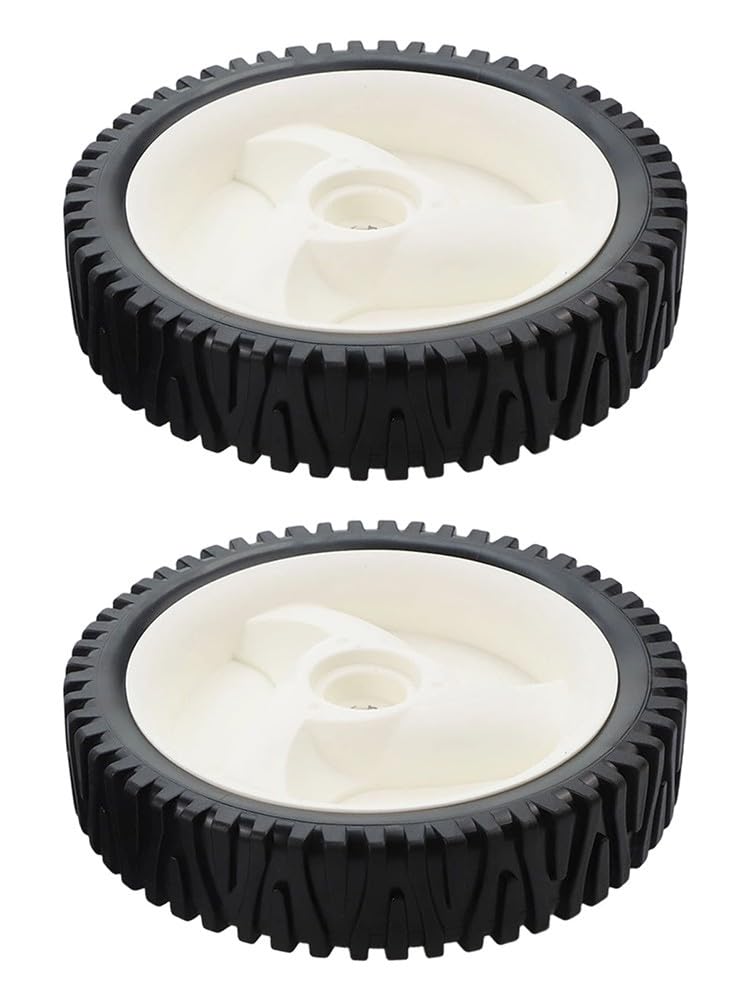 EasyByMall Ruedas delanteras de 8 pulgadas para cortacésped Craftsman autopropulsadas de 22 pulgadas, piezas de repuesto de 53 dientes compatibles con 194231X460 401274X460