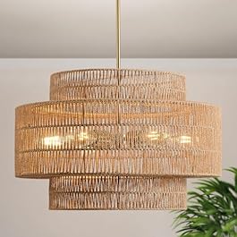 24″ Boho Rattan...