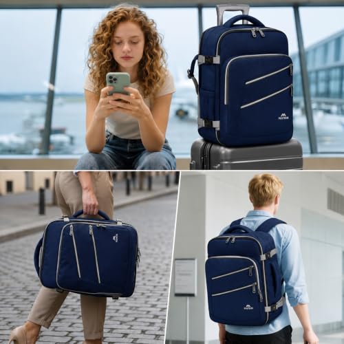 Sac Cabine Ryanair 40X30X20 : MATEIN Sac à Dos Voyage Cabine Avion 40x30x20, Sac à Dos Cabine 2... – Image 7