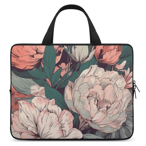 Bolso para portátil 13 pulgadas con patrón bouquet miniatura 1