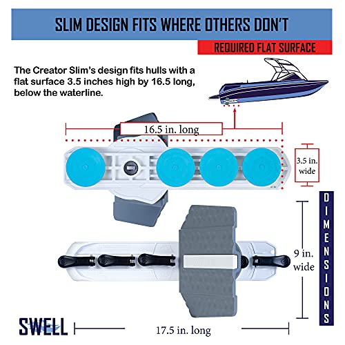Image of SWELL Wakesurf Creator Slim H3X - Original Slim Wake Shaper - Rotating with Hydrodynamic Texture