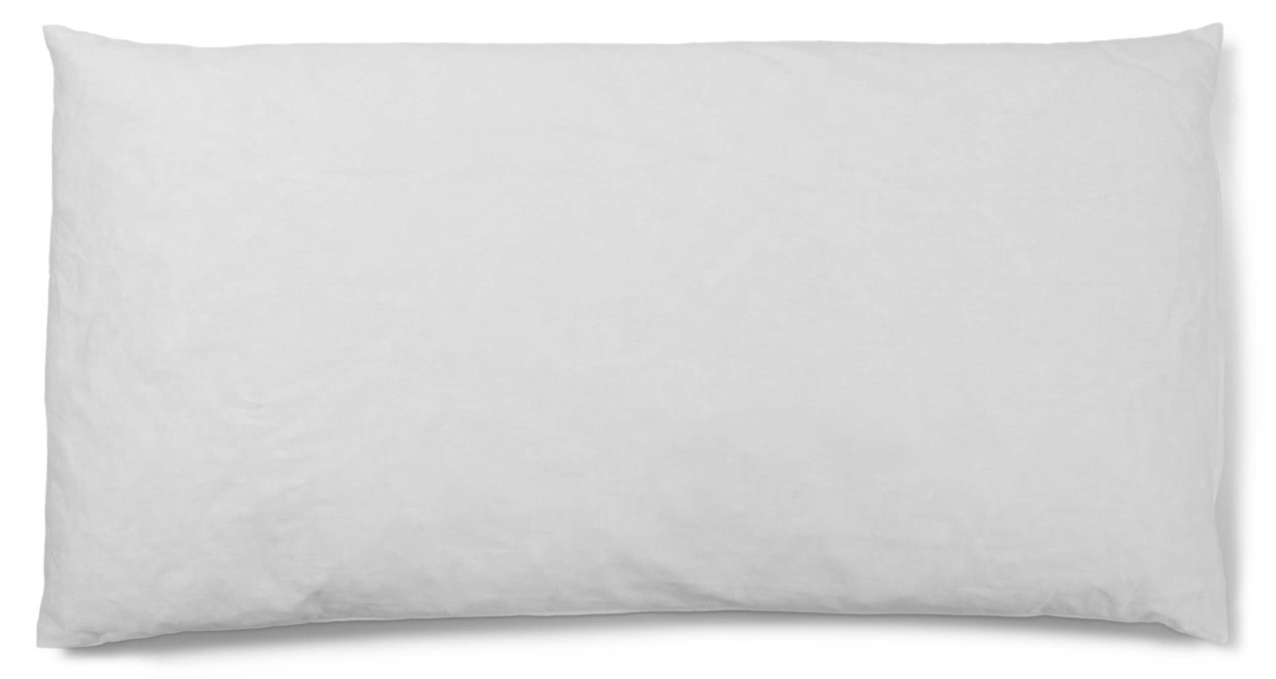 GIRAFFENLAND Cuscino di grano saraceno, 40 x 76 cm, in twill bianco, con bucce di grano saraceno biologico, con fodera aggiuntiva biologica