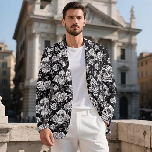 Mens Halloween Sport Jacket Regular Fit Men's Suit Jacket for Banquet Costume Party Mens Sport Coats with Pockets2